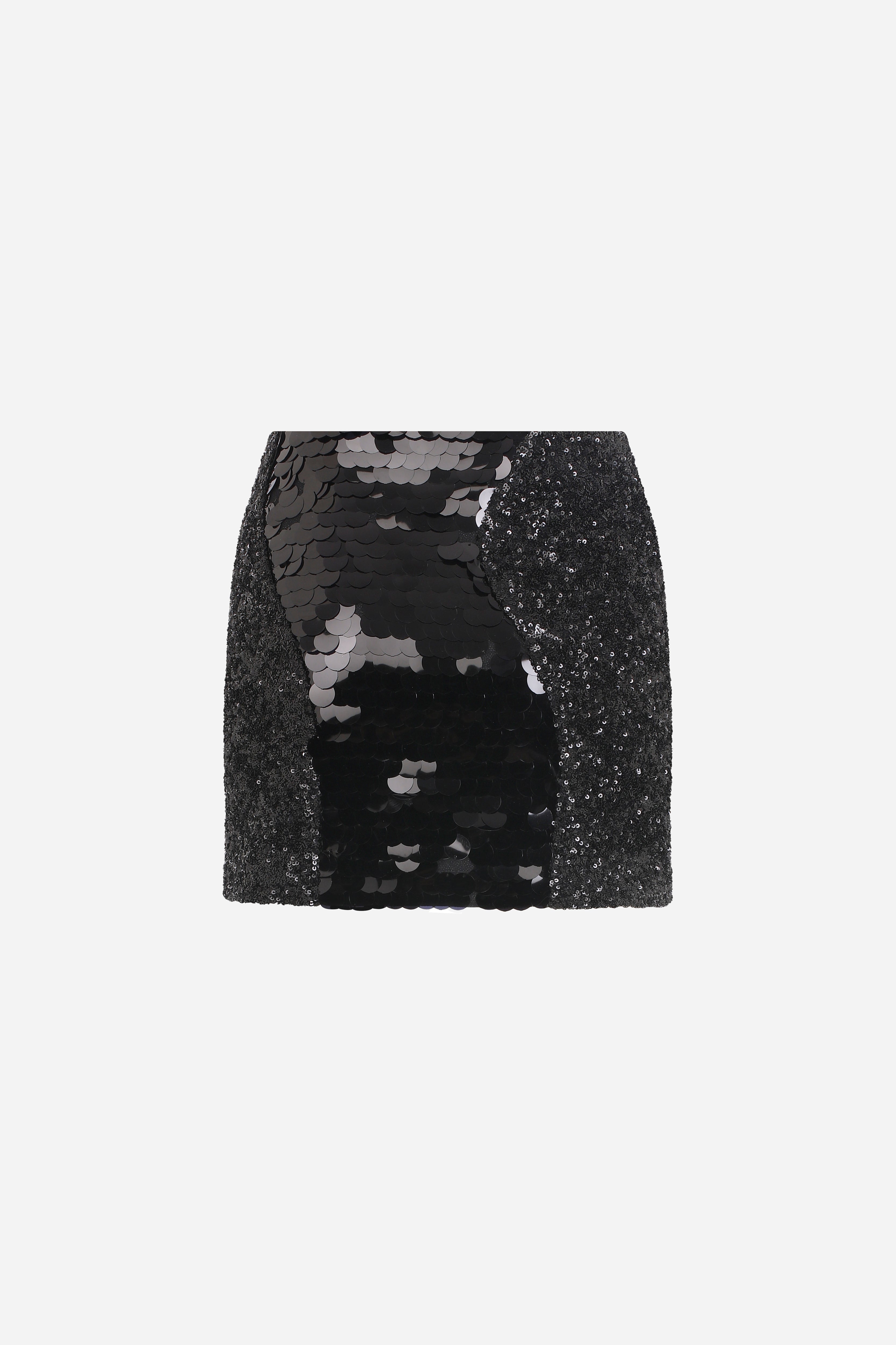 Thelma - Patchwork Sequin Mini Skirt – ILA Official